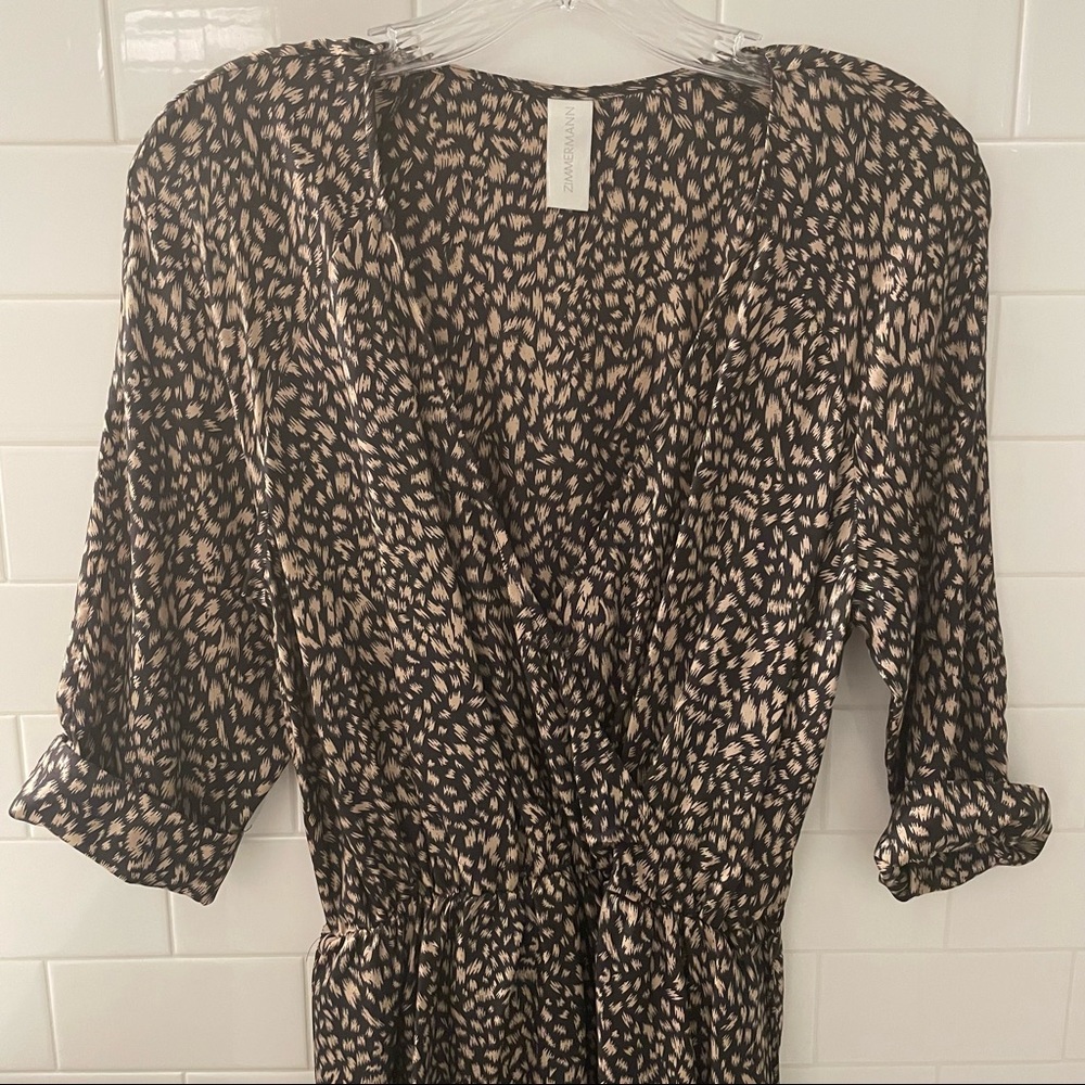 Zimmerman silk maxi breezy pattern print dress never worn size 1/ XS pretty!